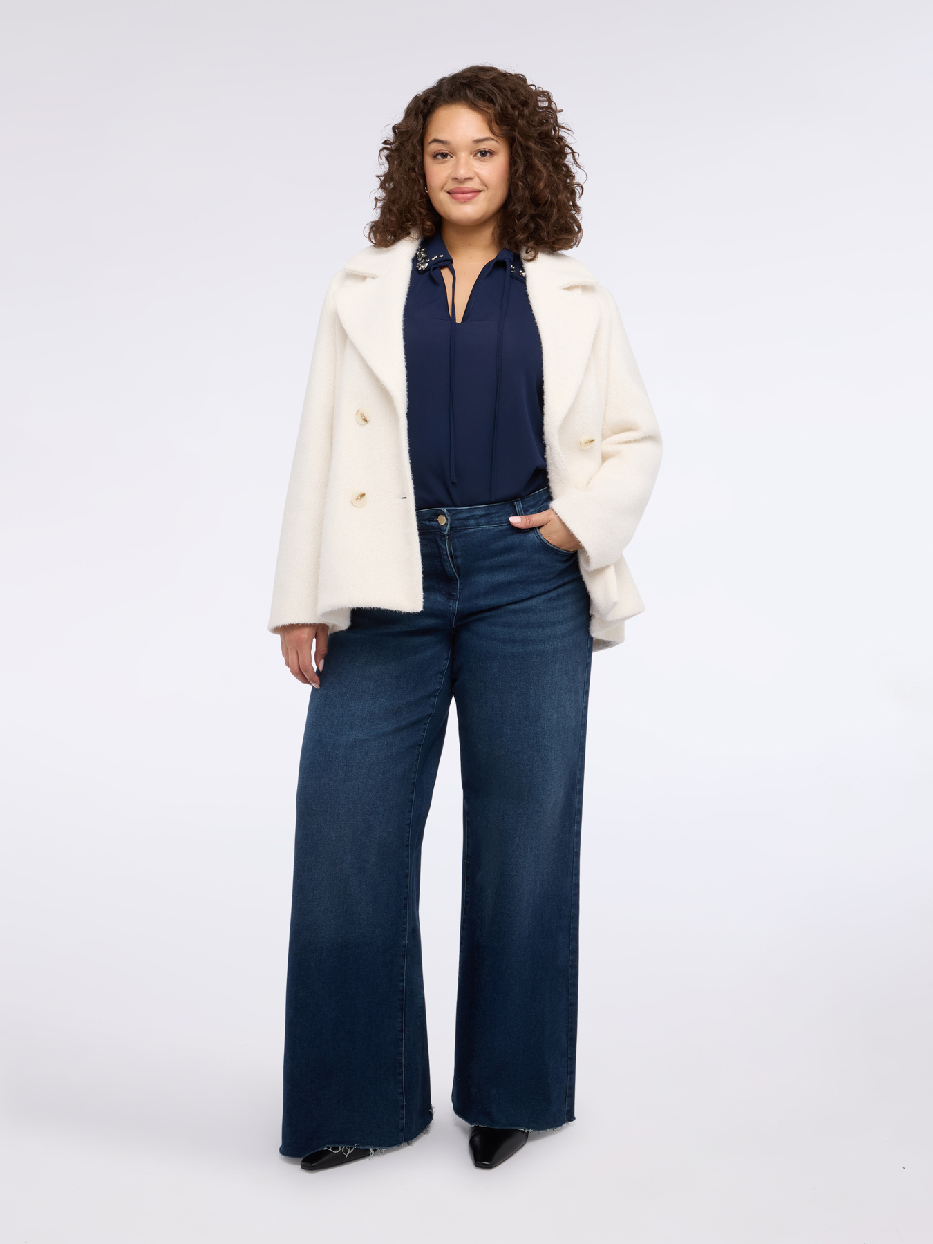 T-shirt en jersey avec col précieux image number 1