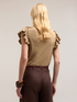 T-shirt with jewelled neckline image number 1