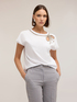Tricou cu fundă din strasuri image number 3