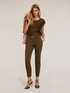 Blouse avec poches effet satin image number 2