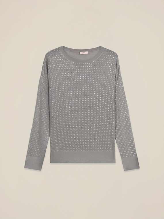 Maglia con micro cristalli