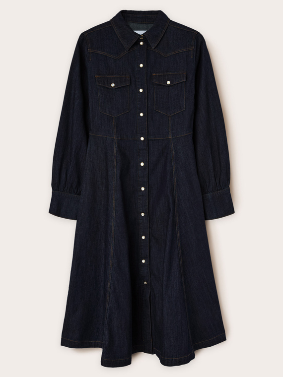 Robe chemisier en denim