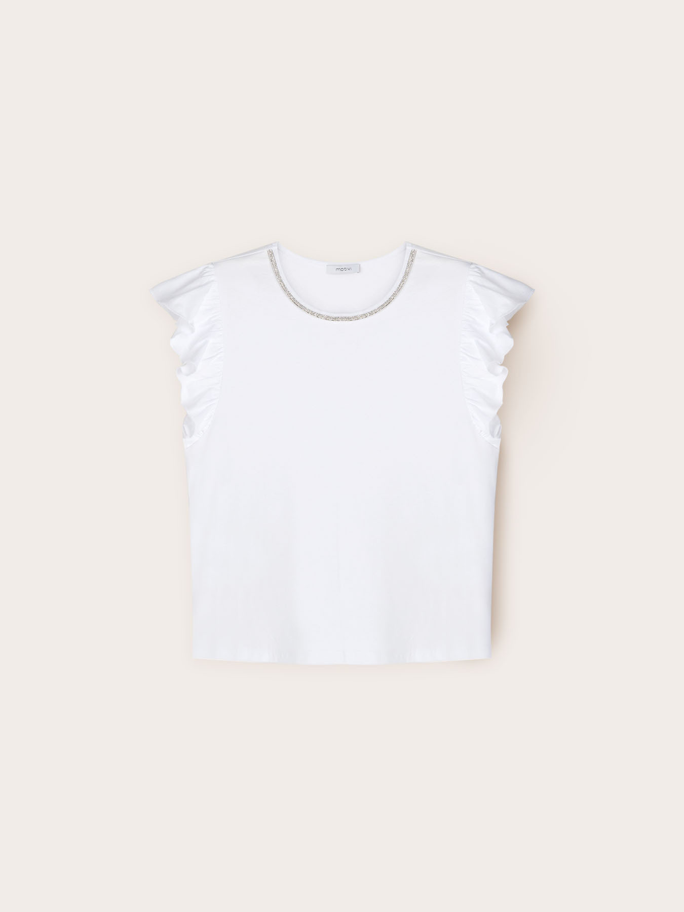 Camiseta con escote joya image number 0