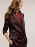 Double-breasted structured jacket in linen blend image number 3