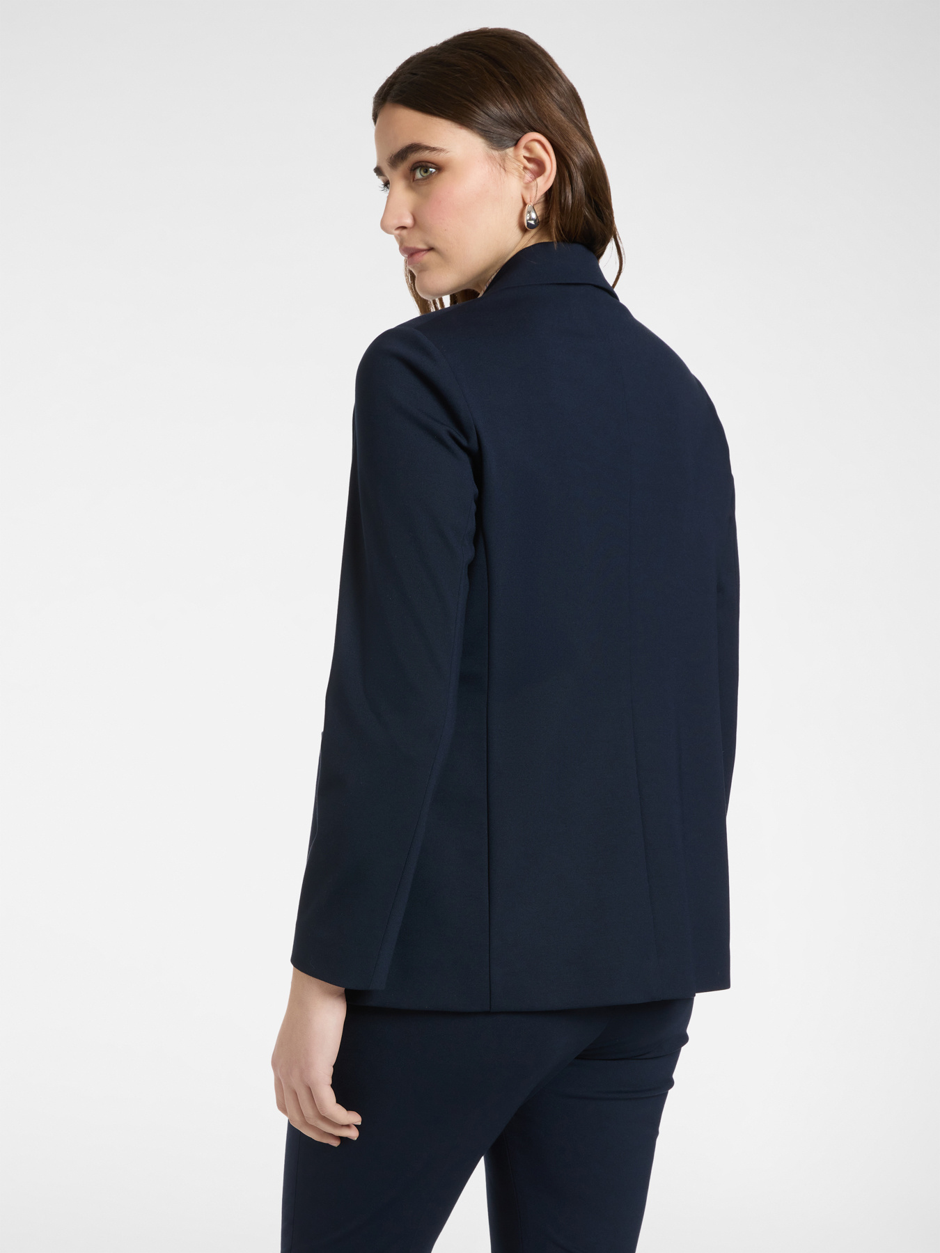 Blazer simple boutonnage en point de Milan image number 1