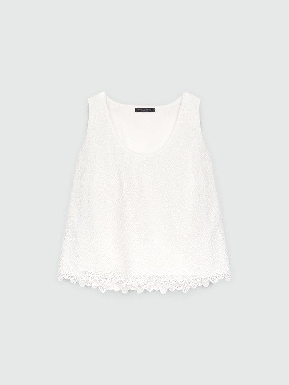 Top in pizzo macramé