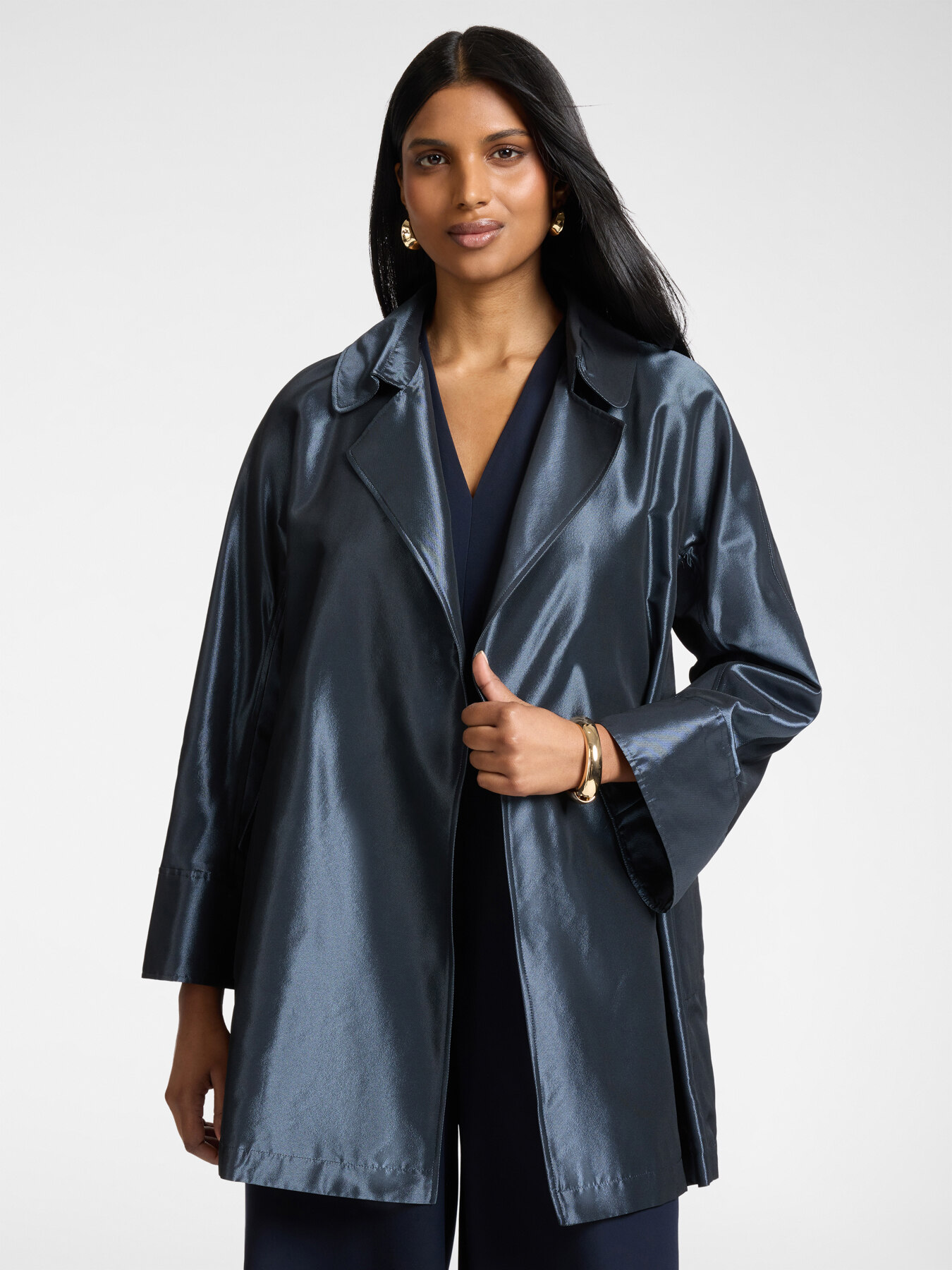 Veste longue en taffetas image number 3