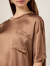 Blusa in raso con taschino image number 2