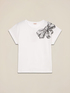 Jersey T-shirt with print and appliqués image number 3
