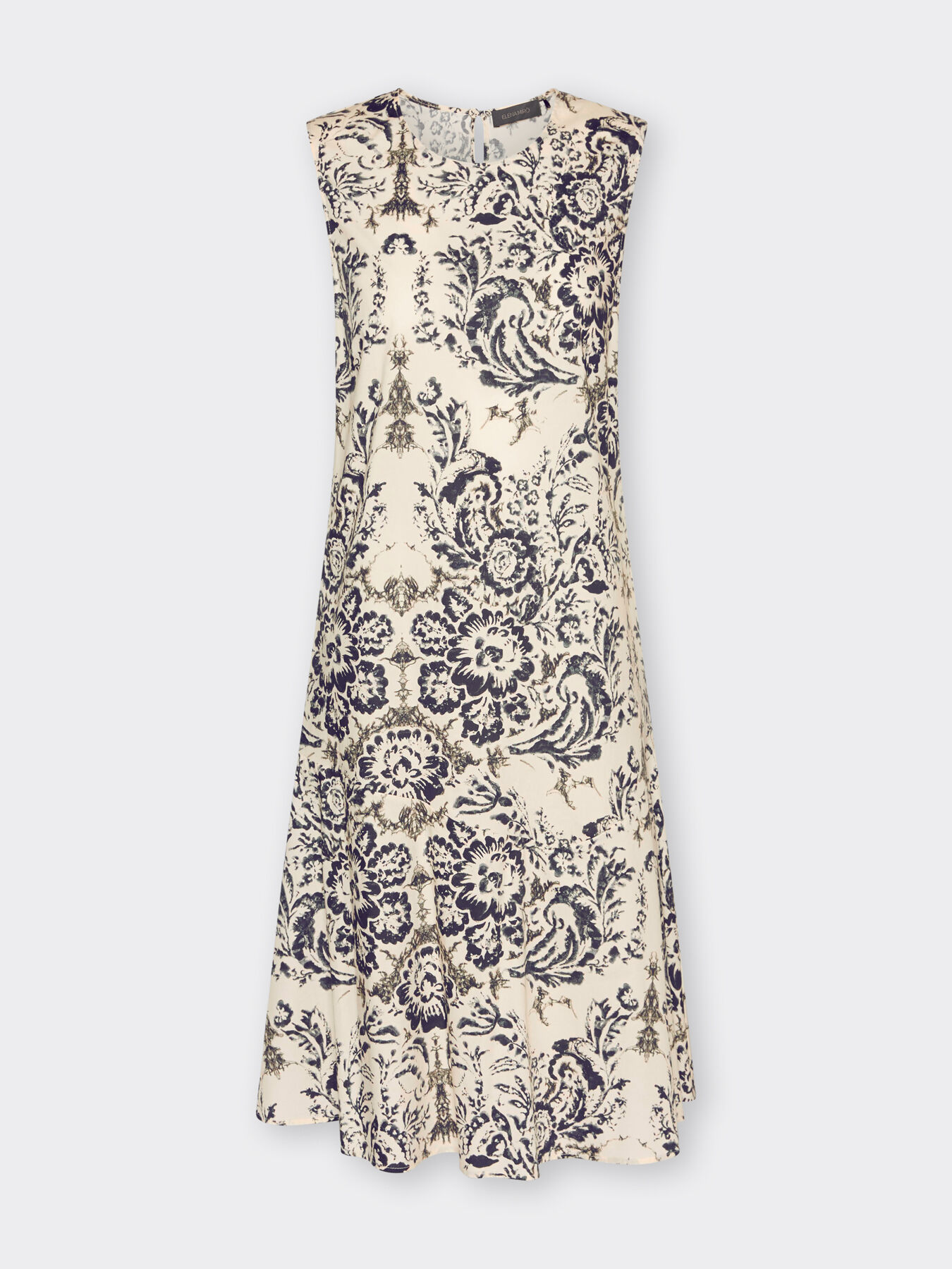 Bedrucktes Kleid aus Popeline image number 4