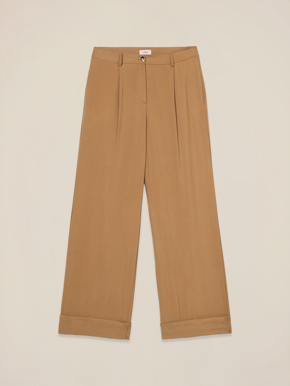 Fluid palazzo pants in viscose blend