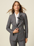Checked blazer with pin image number 1