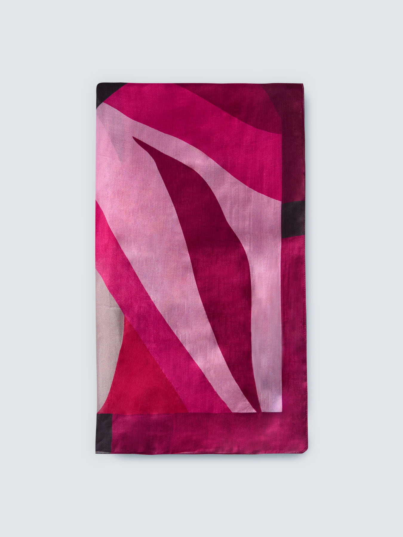 Foulard long avec imprim&eacute; color&eacute; image number 1
