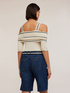 Top off-shoulder in maglia image number 1