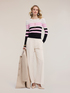 Striped viscose blend sweater image number 3