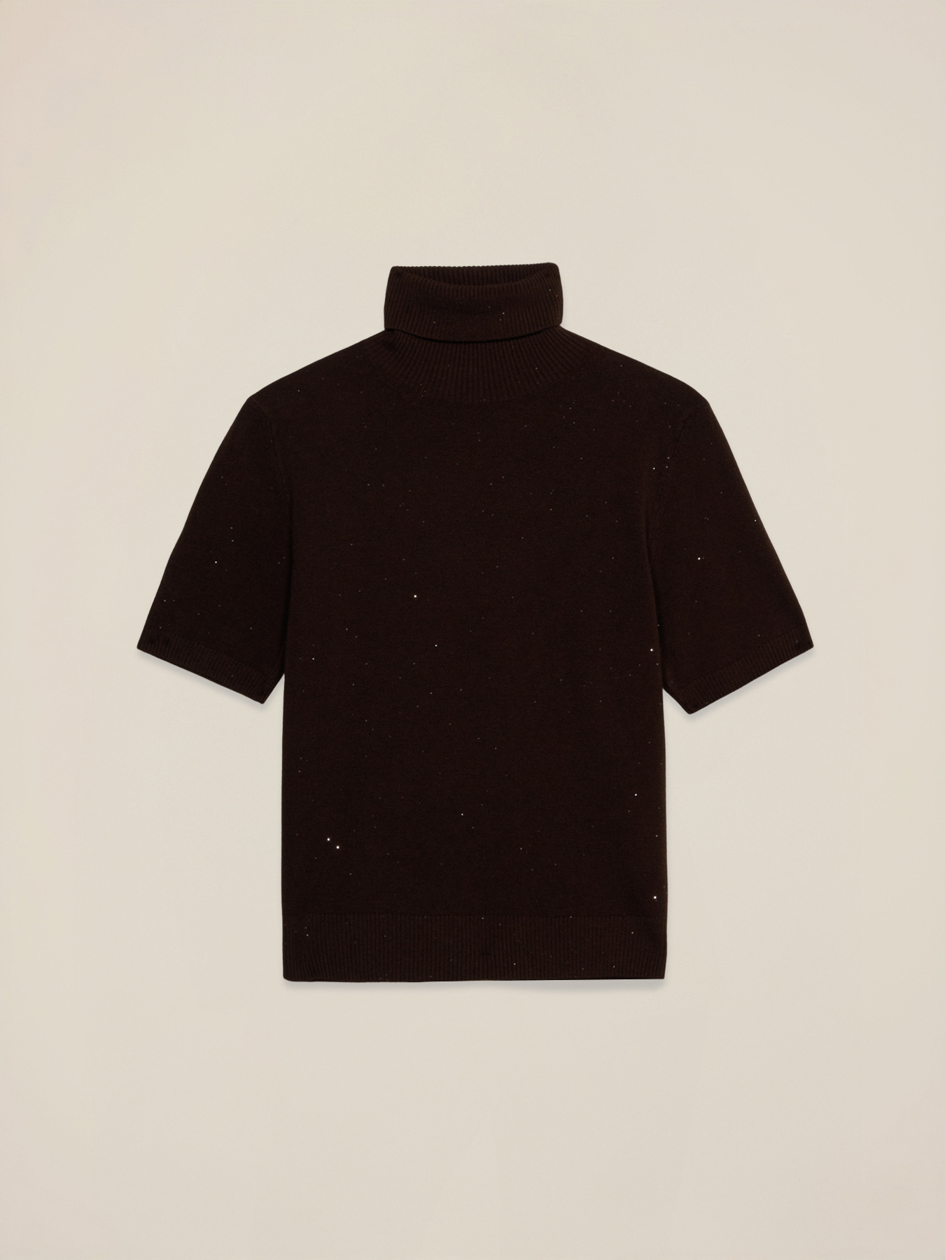 Short-sleeve turtleneck sweater image number 3