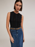 Top in maglia punto mosso image number 2
