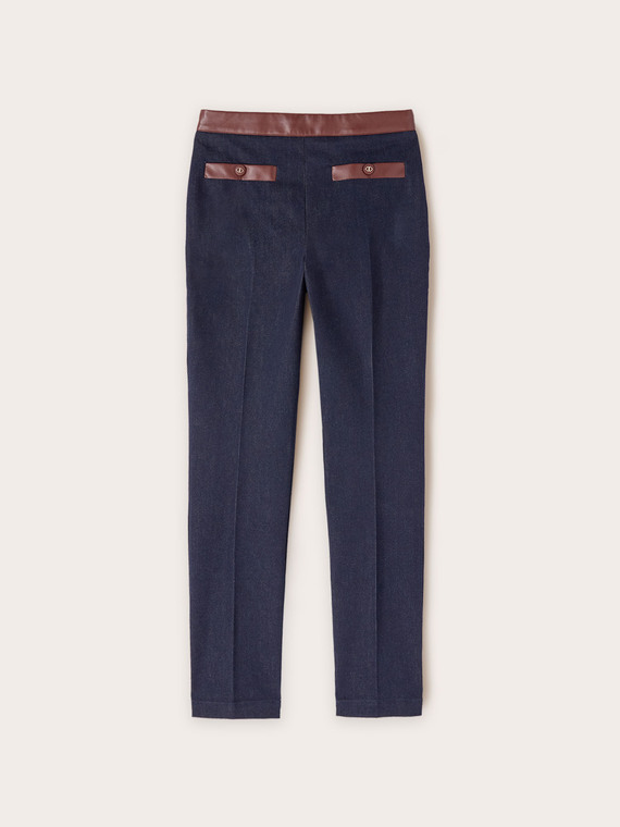 Skinny jeans with inserts