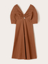 Ausgestelltes Kleid mit Knotenbindung am R&uuml;cken image number 5