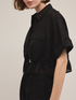 Kimono shirt with drawstring image number 3
