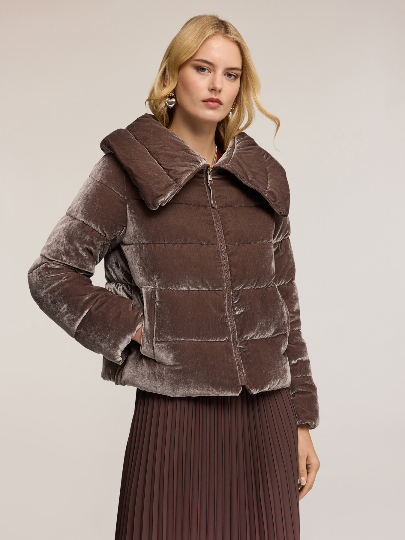 Plapumă grea din catifea căptușită image number 3