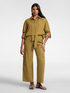 Linen blend shirt with sash image number 2