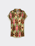 Blusa in viscosa stampata image number 4