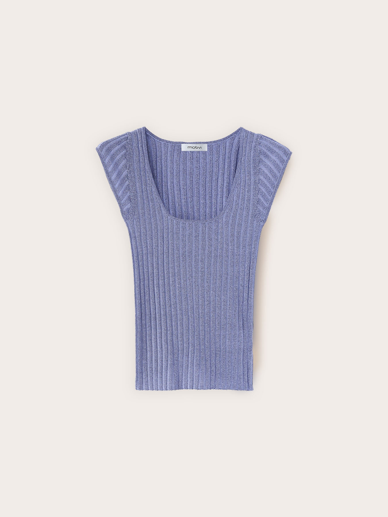 Slim-fit ribbed lurex knitwear image number 4
