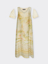 Bedrucktes Kleid mit V-Ausschnitt image number 4