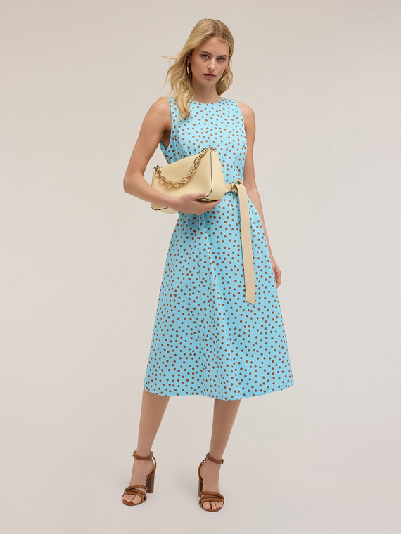 Vestito flare fantasia a pois