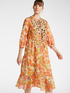 Printed ruffled dress image number 2