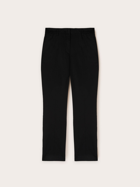 Regular cotton trousers