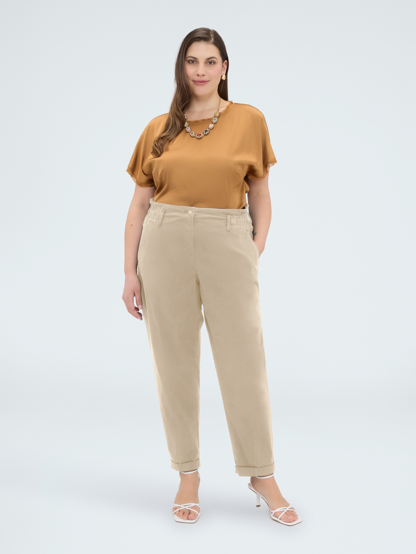 Pantaloni Balloon in cotone image number 0