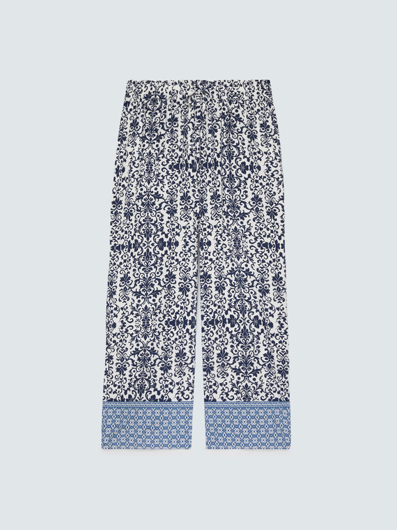 Pantalones Wide Leg de viscosa