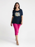 Capri trousers with slits at the hem image number 0
