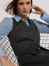 Gilet sartoriale con bottoni e fodera image number 3