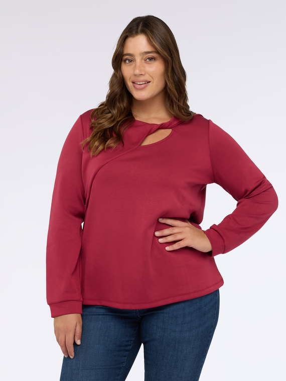 Scuba T-shirt with cut-out detail