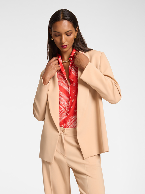 Blazer mit Schalkragen