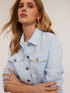 Veste type denim en tweed image number 3