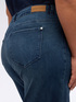 Wide leg jeans in blue wash image number 2
