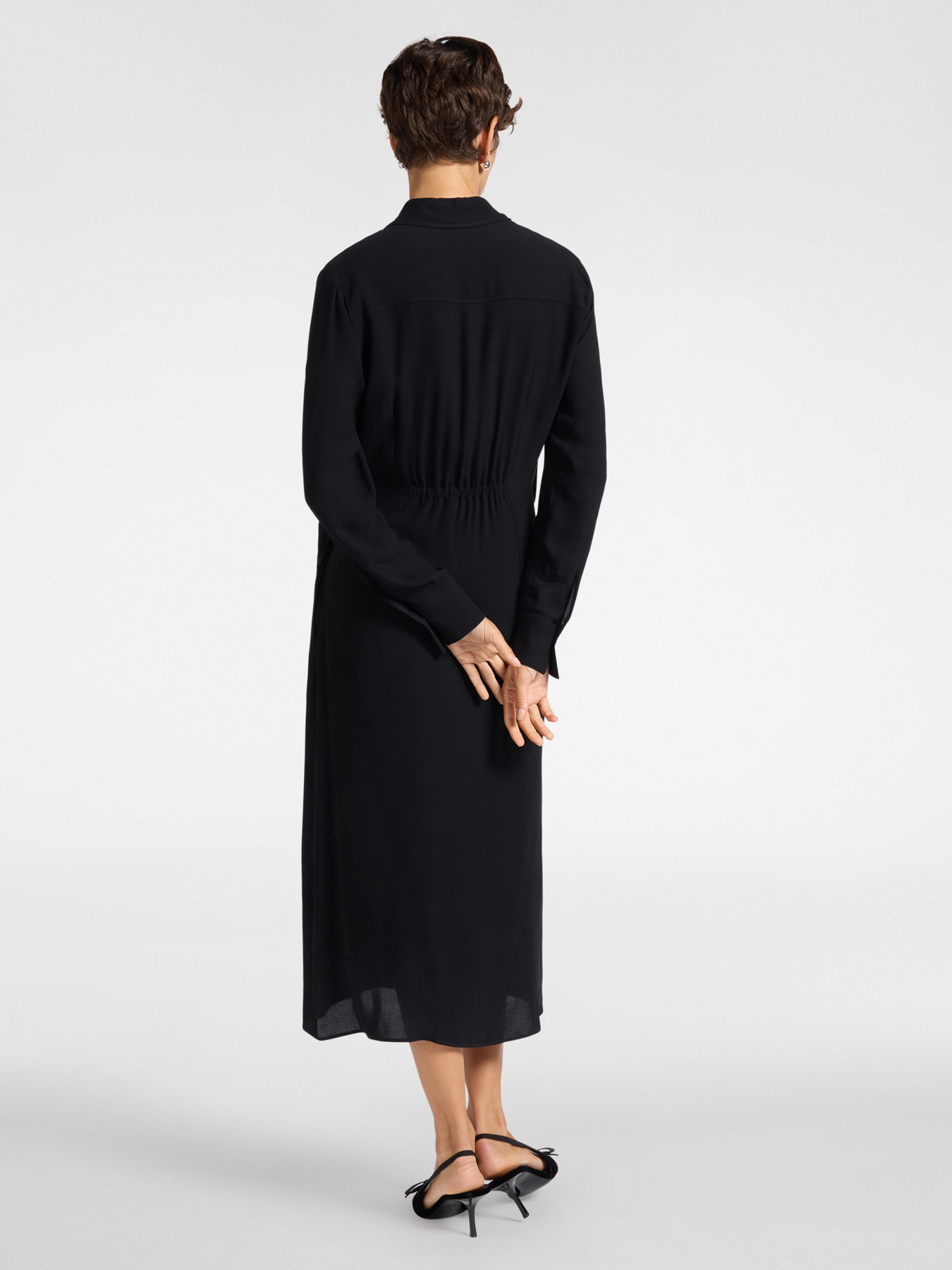 Robe portefeuille en georgette image number 1