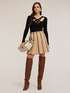 Ribbed jumper with worked neckline image number 2
