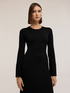 Long ribbed knit dress image number 2