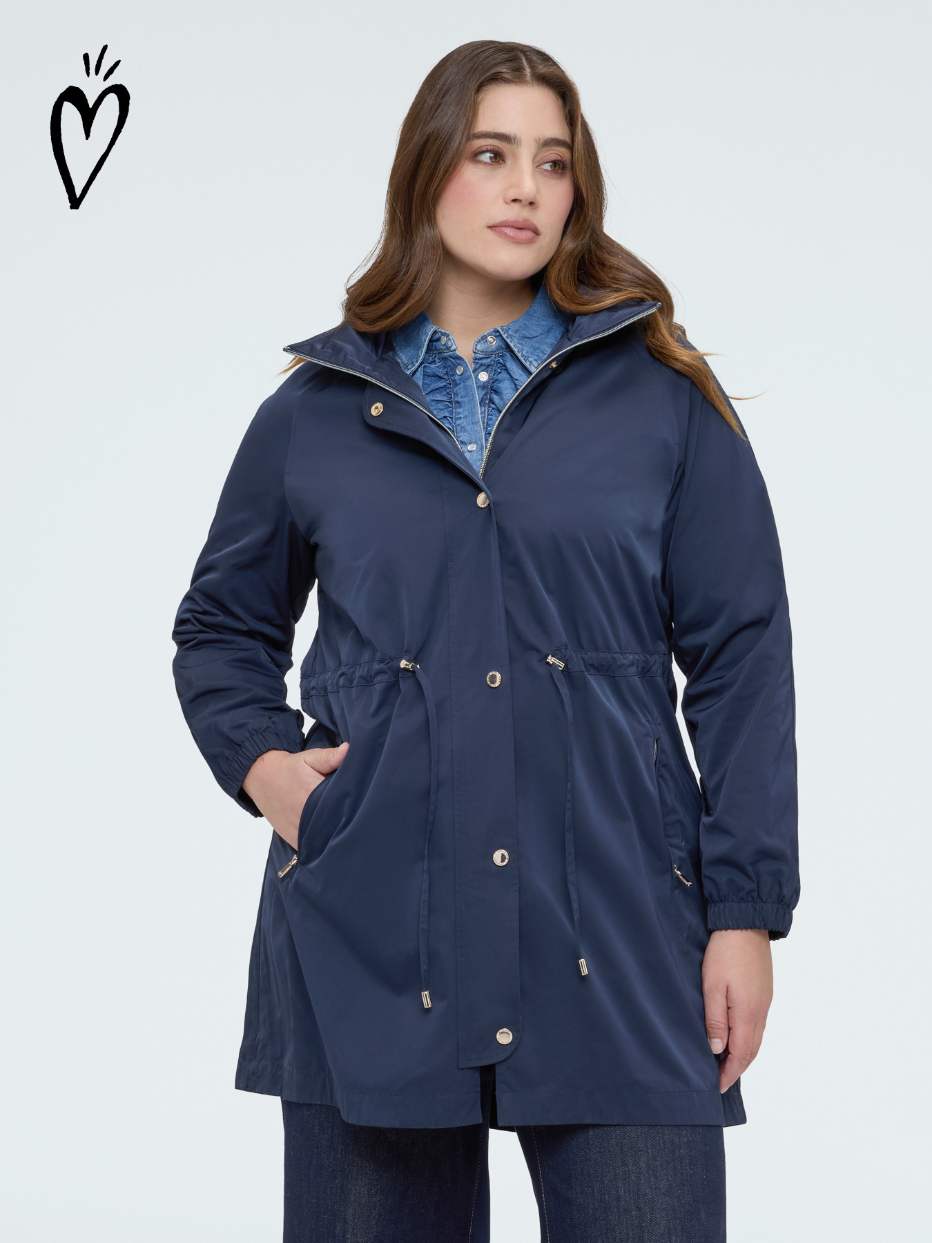 Parka lungo con cappuccio image number 0