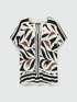 T-shirt with an ethnic print image number 4