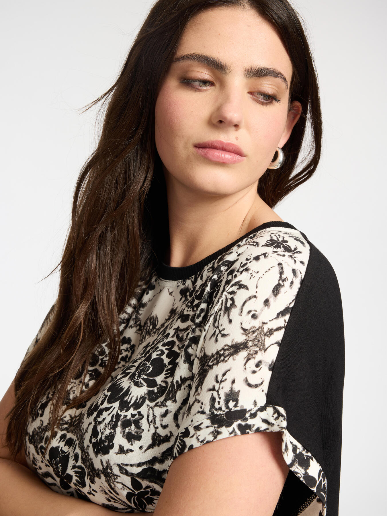 Bedrucktes T-Shirt aus Viskose image number 3