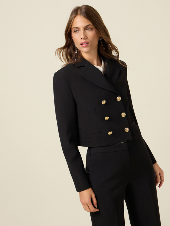 Blazer cropped doppiopetto