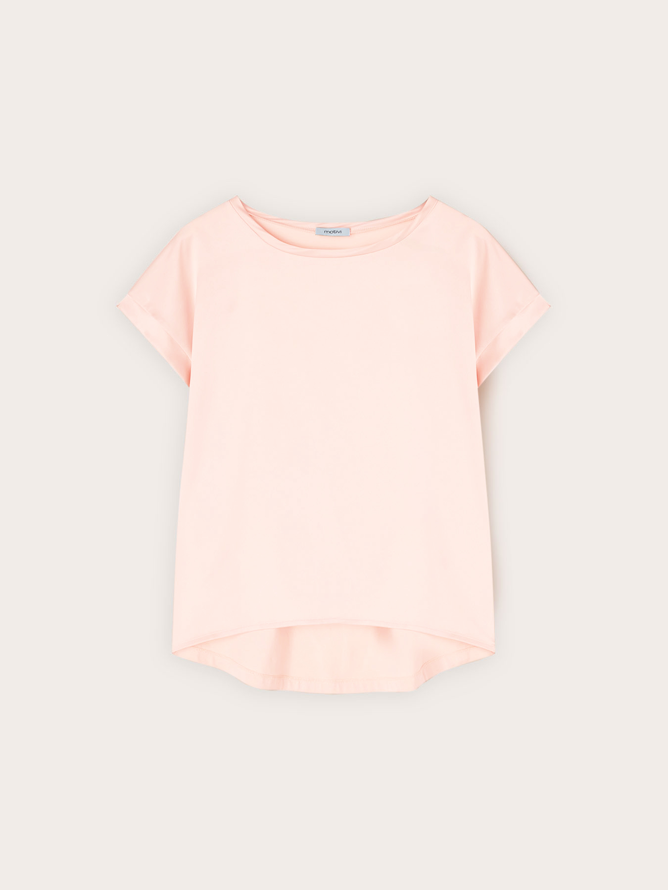 T-shirt bimaterica misto cotone image number 3