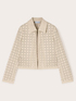 Openwork jacket in coated fabric image number 4