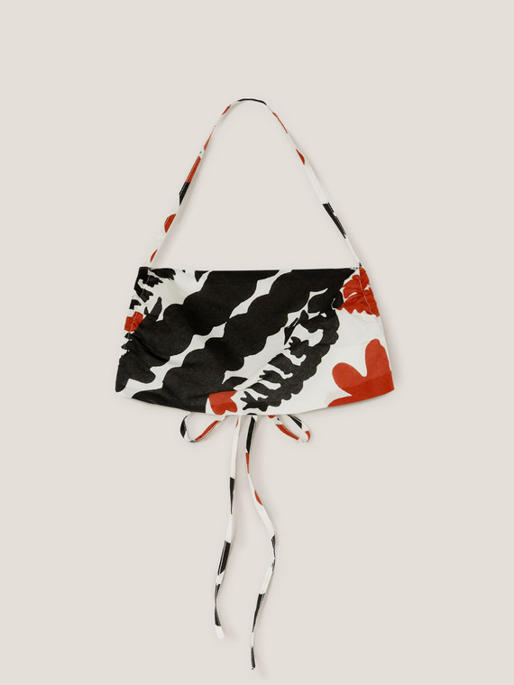 Floral patterned bandeau top